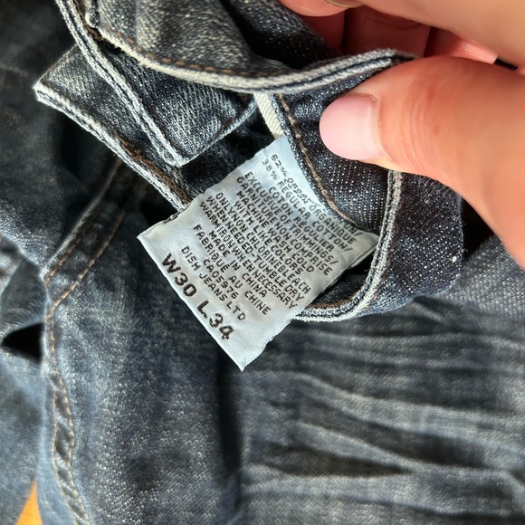 Dre Men's Straight Jeans in Deep Blue - Picture 4 of 4